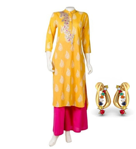 Ladies Yellow Cotton Kurti, Casual Wear at Rs 1500/piece in Hyderabad | ID:  25019296112